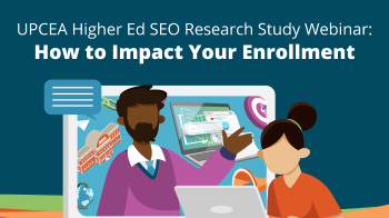 Search Influence's higher education marketing 'SEO Research Study' webinar graphic