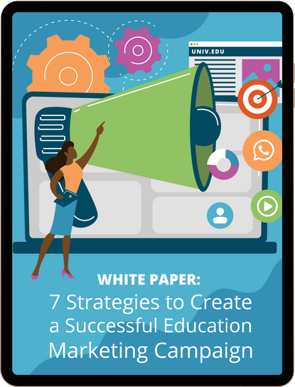 Search Influence's 'Higher Ed Marketing Self-Assessment' graphic