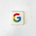 Cookie Frosted with the Rainbow G Google Logo - Cookie Deprecation with Search Influence